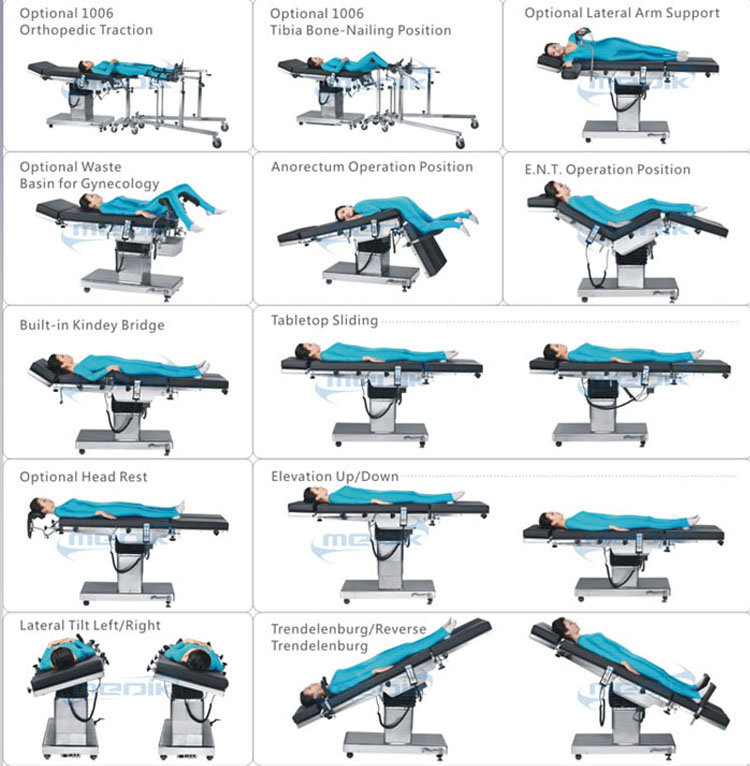 YA-ET300C Advanced Electric Operating Table Suitable For C -arm and X-ray