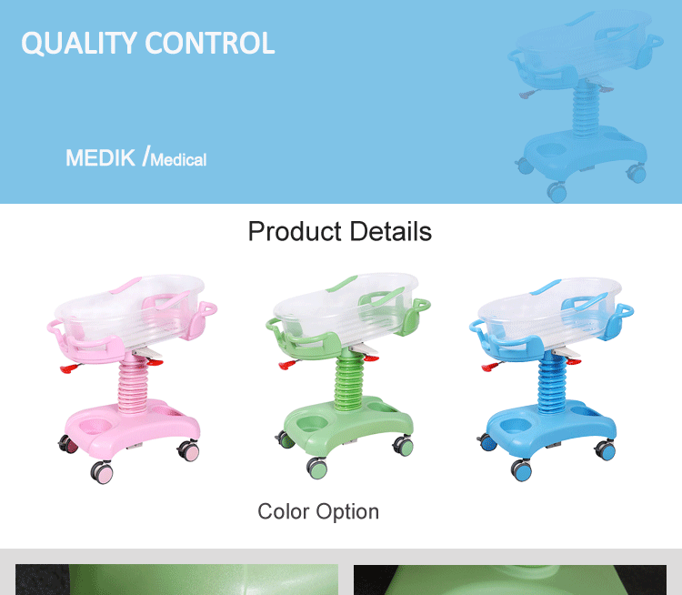 YA-B1 ABS Material Hospital Newborn Baby Crib