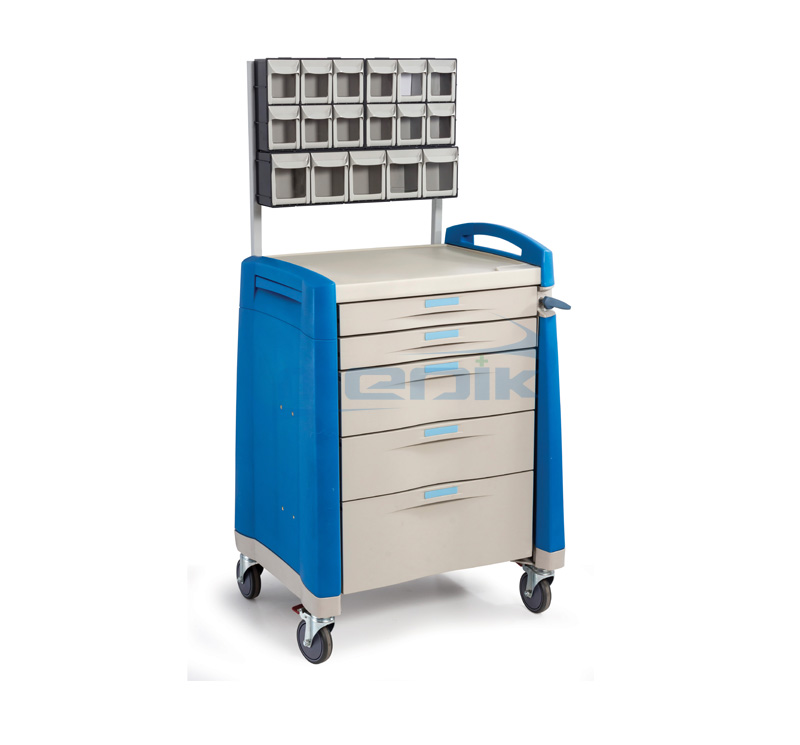 Model YA-TRA02 Anesthesia Cart With Multi Bin Organizer