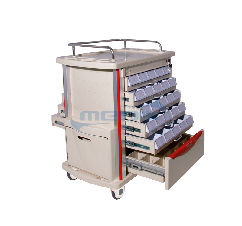  Model YA-MT85002A Medication Trolley Double Side Tryers