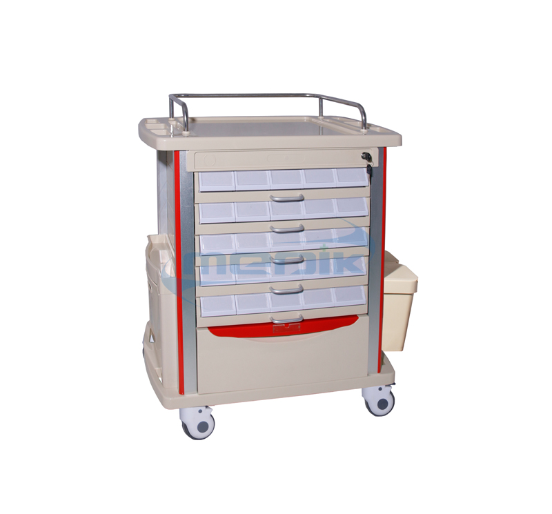  Model YA-MT85002A Medication Trolley Double Side Tryers