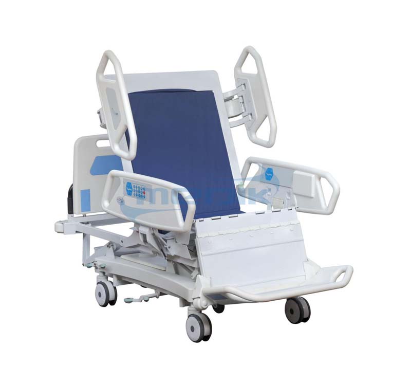 Total chair position electric hospital ICU bed with ...