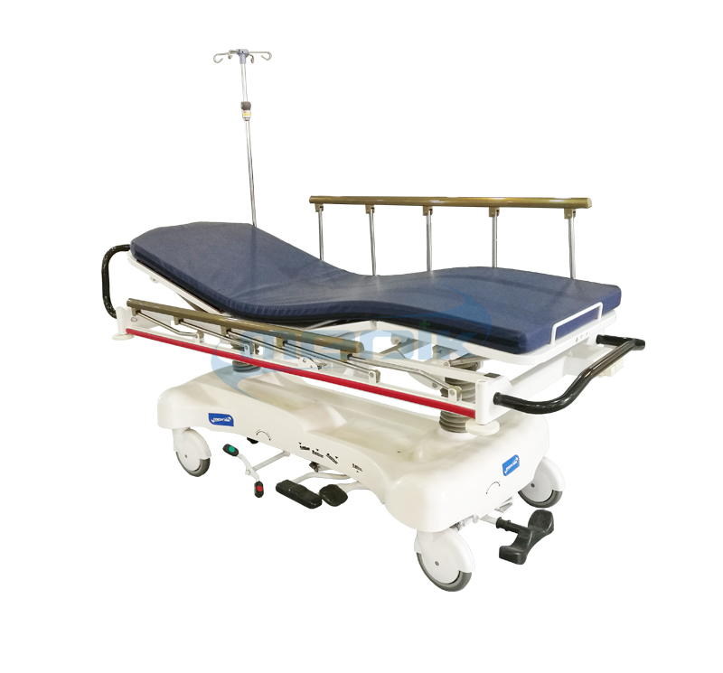 YA-111B-E Emergency Hydraulic Patient Stretcher With Full Length X-ray Platform