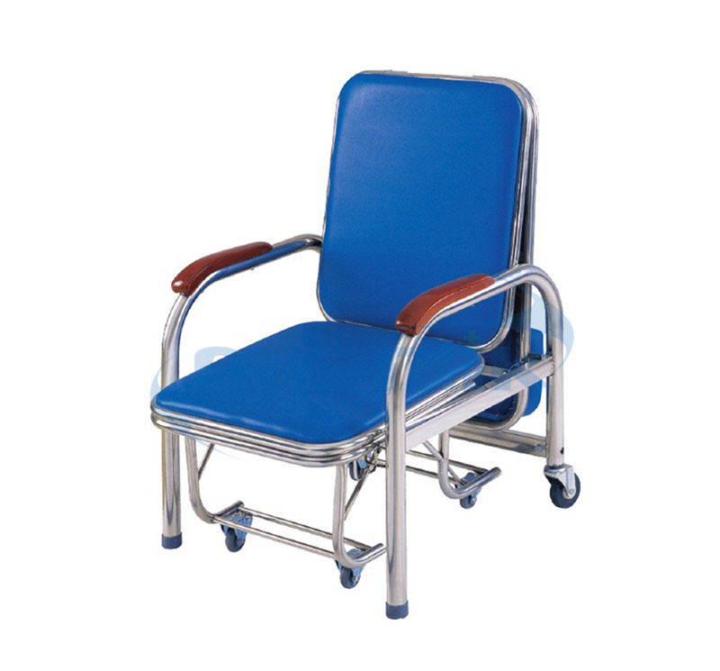 YA-L02 Stainless Steel Attendant Bed Cum Chair