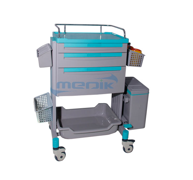 YA-ET60022A Hospital Plastic Medicine Trolley