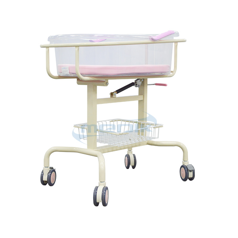 YA-800A Hospital Baby Bassinet With Storage Unit 