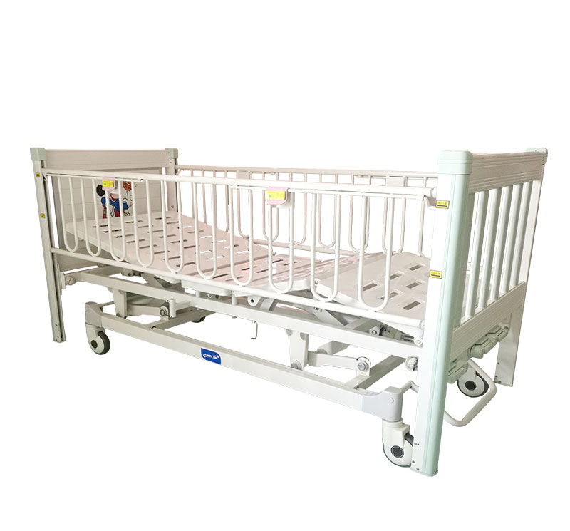 YA-PM3-1 Medical Adjustable Children Bed With Central Brake System