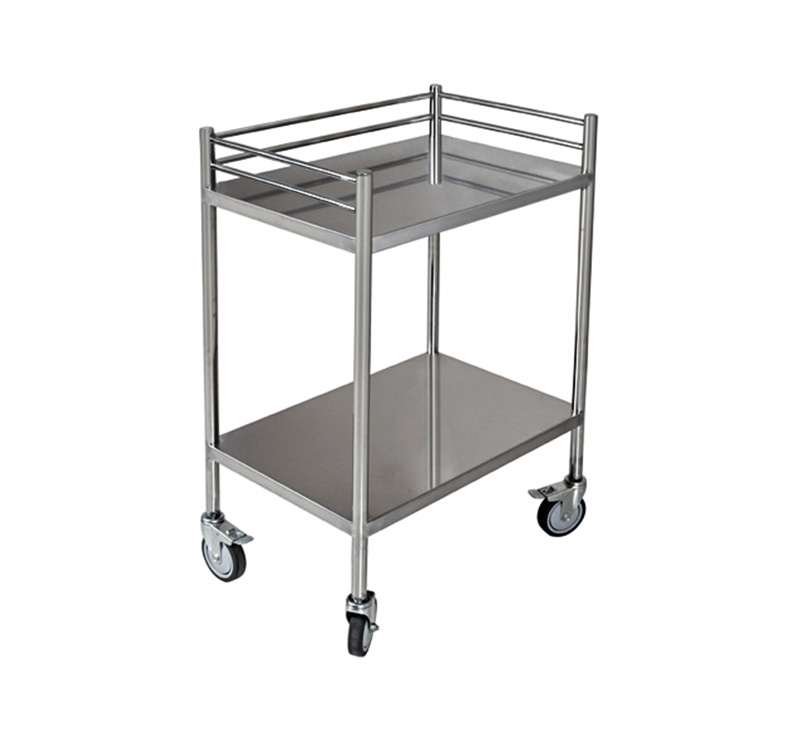 YA-165 Medical Stainless Steel Hospital Utility Cart Trolley