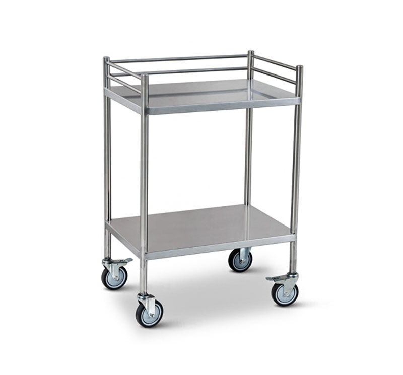 YA-165 Medical Stainless Steel Hospital Utility Cart Trolley