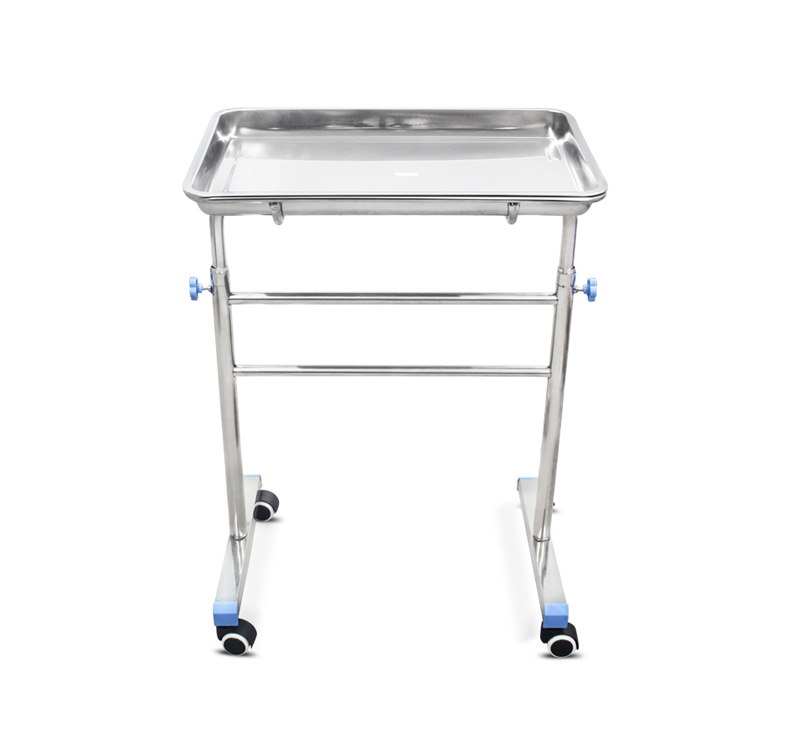 YA-081S Hospital Instrument Mayo Cart Trolley Stainless Steel