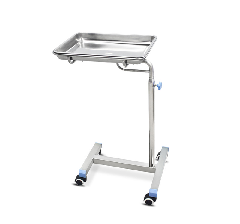 YA-081S Hospital Instrument Mayo Cart Trolley Stainless Steel