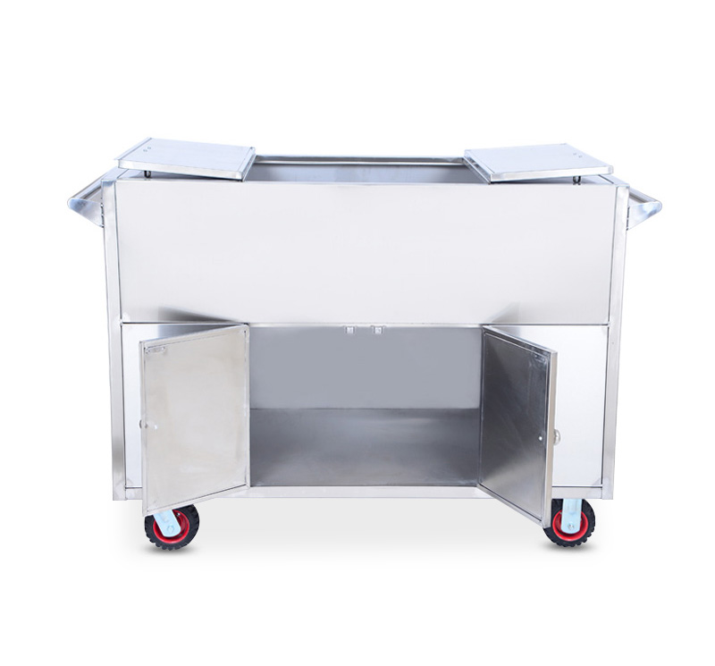 YA-ST01 Stainless Steel Hospital Aseptic Cabinet Surgical Trolley Nursing Trolley