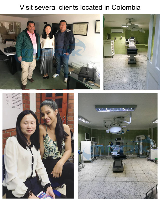 In June 2018,we visit several clients located in Colombia