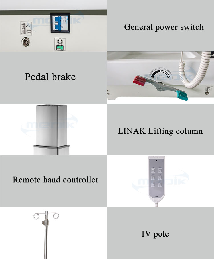 YA-PS12 Patient Transportation Stretcher With Remote Hand Controller