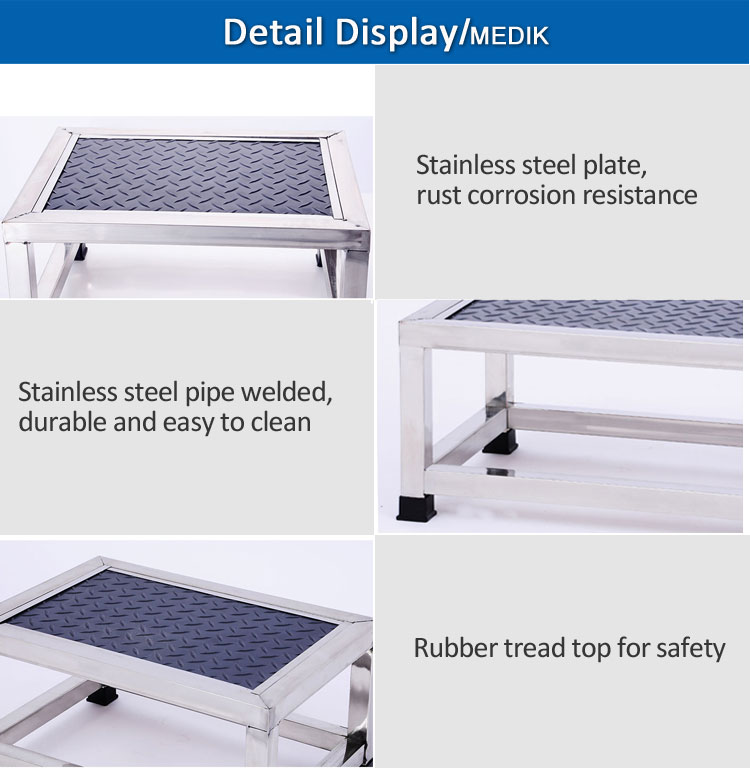 YA-FS01S Stainless Steel Medical Foot Stool Foot Step Steel Step