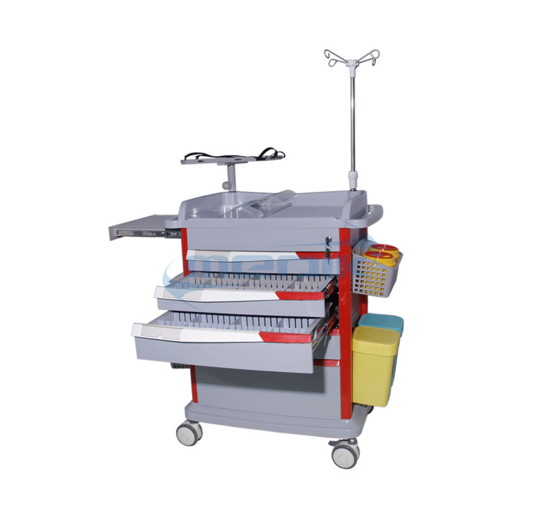 Anesthesia Cart With Multi Bin Organizer