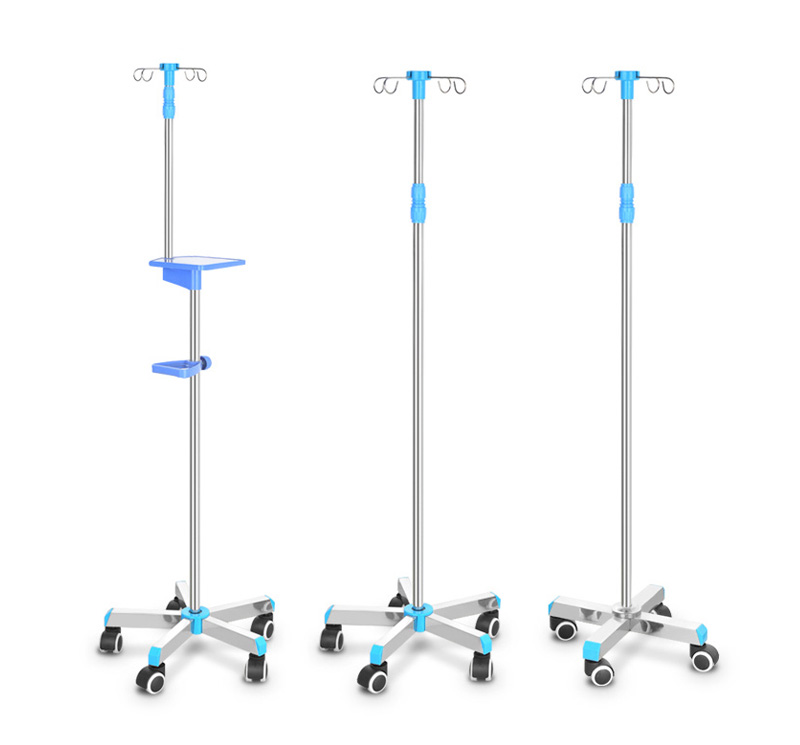 MK-IS08 Heavy Duty 5-leg IV Drip Stand For Hospital