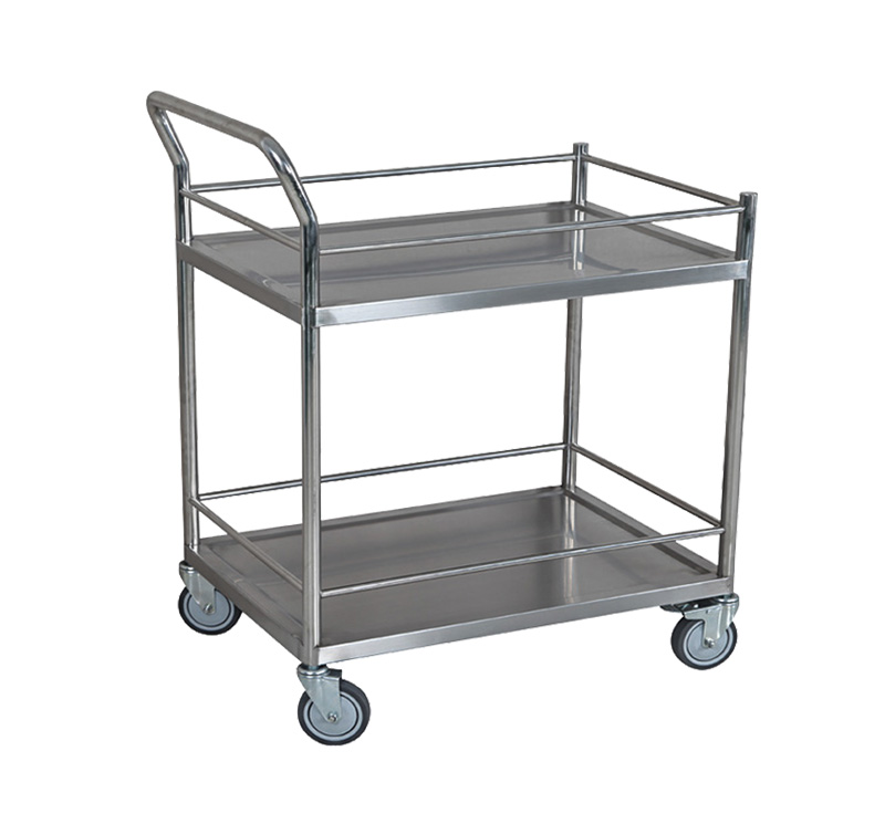 MK-S43 Stainless Steel Transport Cart Medical Instrument Trolley