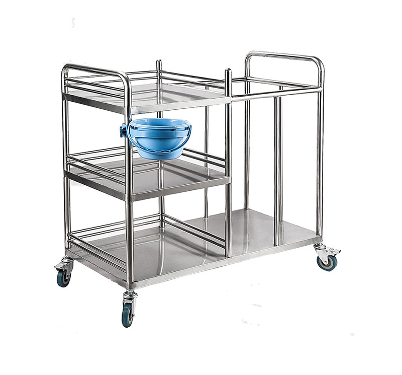 MK-S13 Stainless Steel Medical Dressing Laundry Trolley