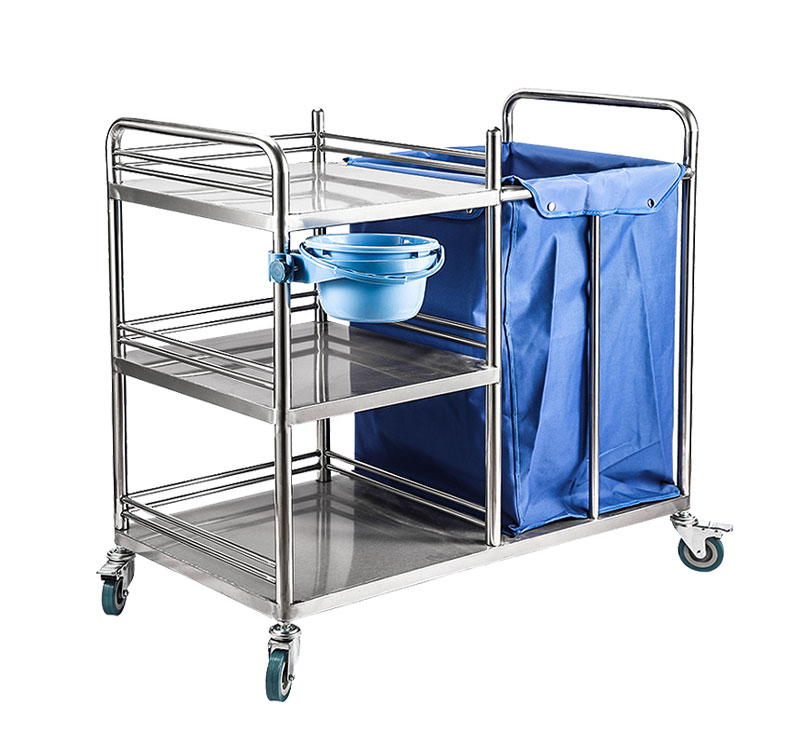 MK-S13 Stainless Steel Medical Dressing Laundry Trolley