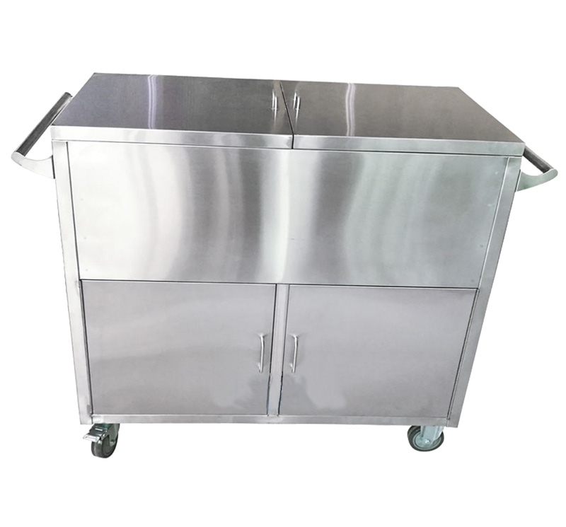 CSD-T02 Two Door Stainless Steel Case Carts For Medical CSSD