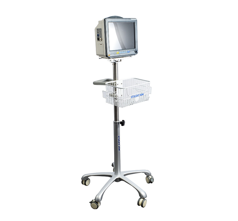 MK-IS07 Patient Monitor Roll Stand With Basket