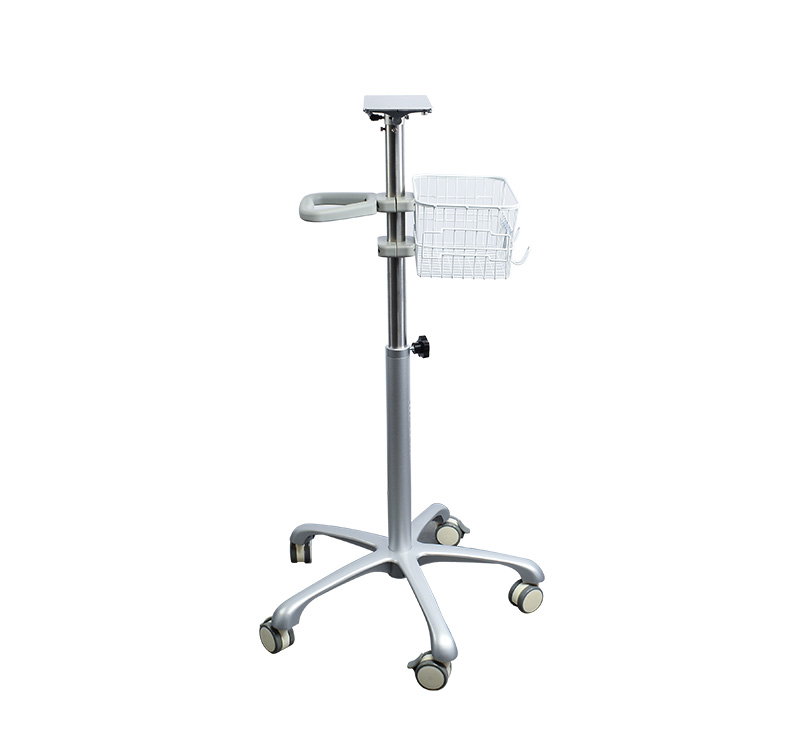 MK-IS07 Patient Monitor Roll Stand With Basket