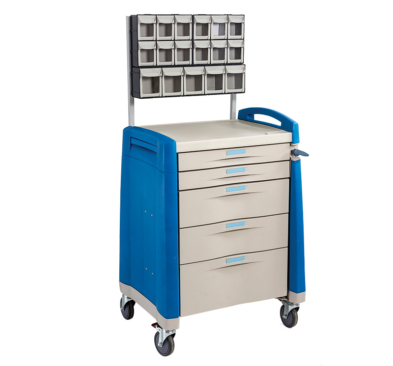 Anesthesia Cart With Multi Bin Organizer