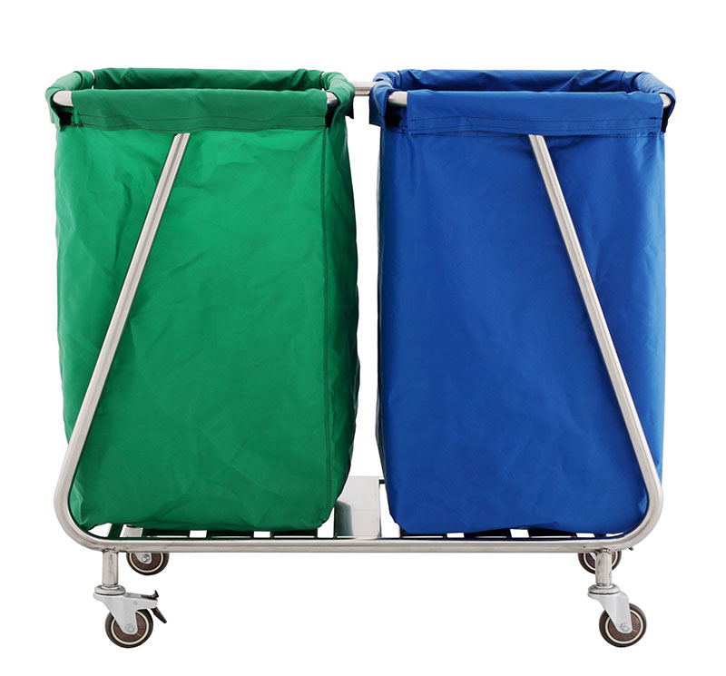 Stainless Steel Soiled Linen Trolley For Hospital Purpose