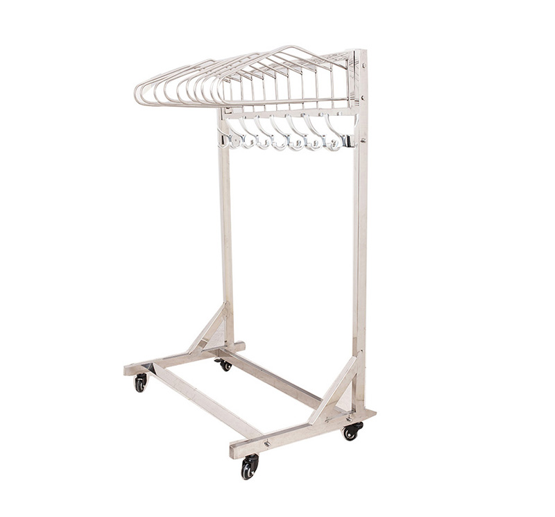 MK-S40 Stainless Steel Mobile Lead Apron Rack Trolley