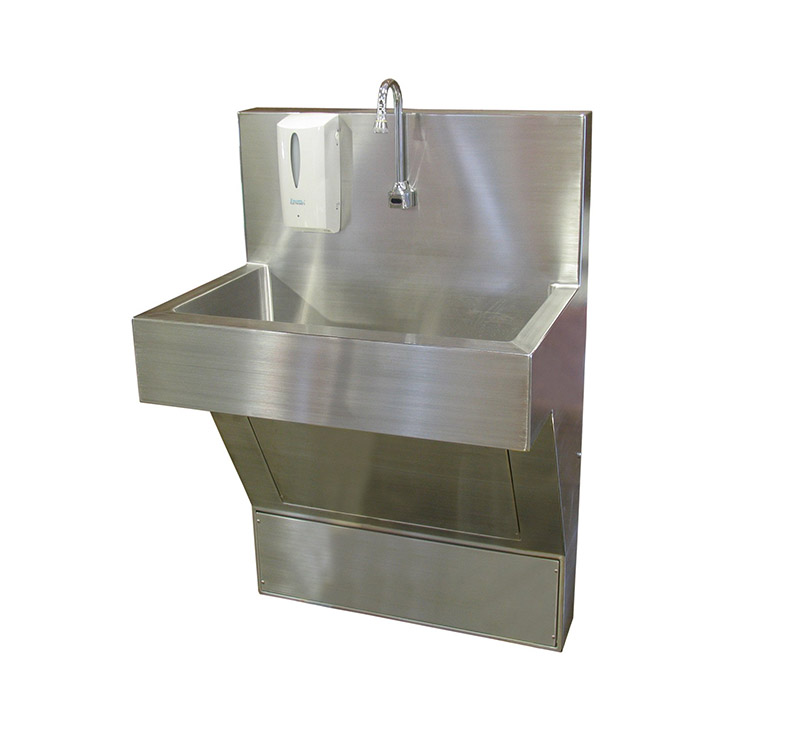 Stainless Steel Surgical Scrub Sink With Soap Dispensers