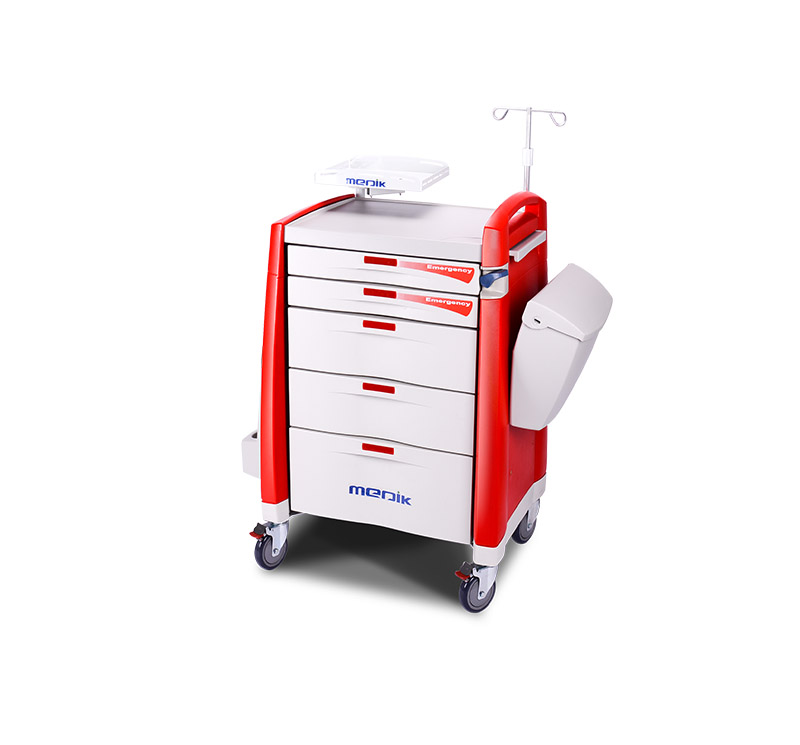 MK-P01 Medical Crash Cart Red Color