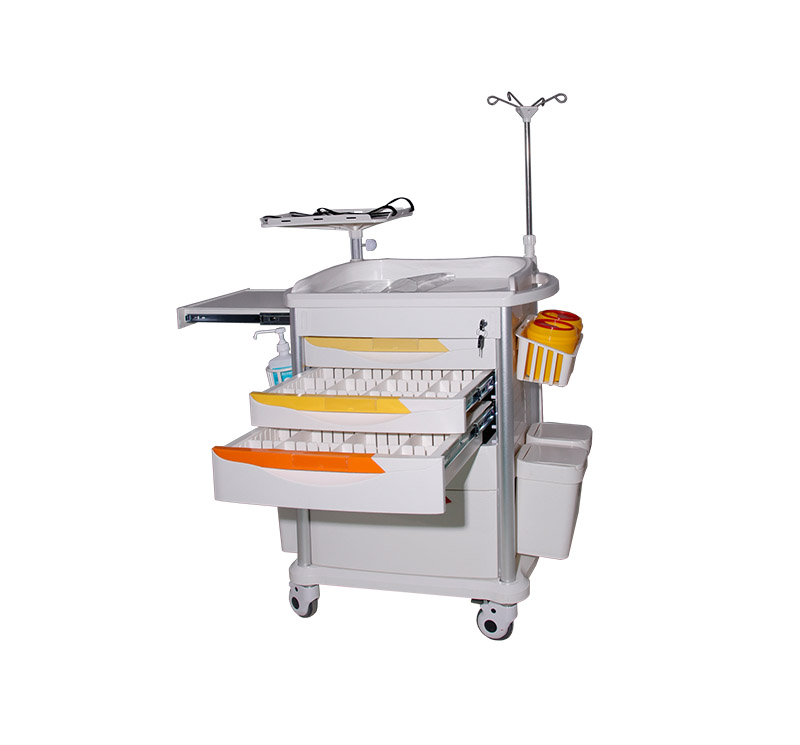 MK-P05 ABS Mobile Hospital Emergency Trolley