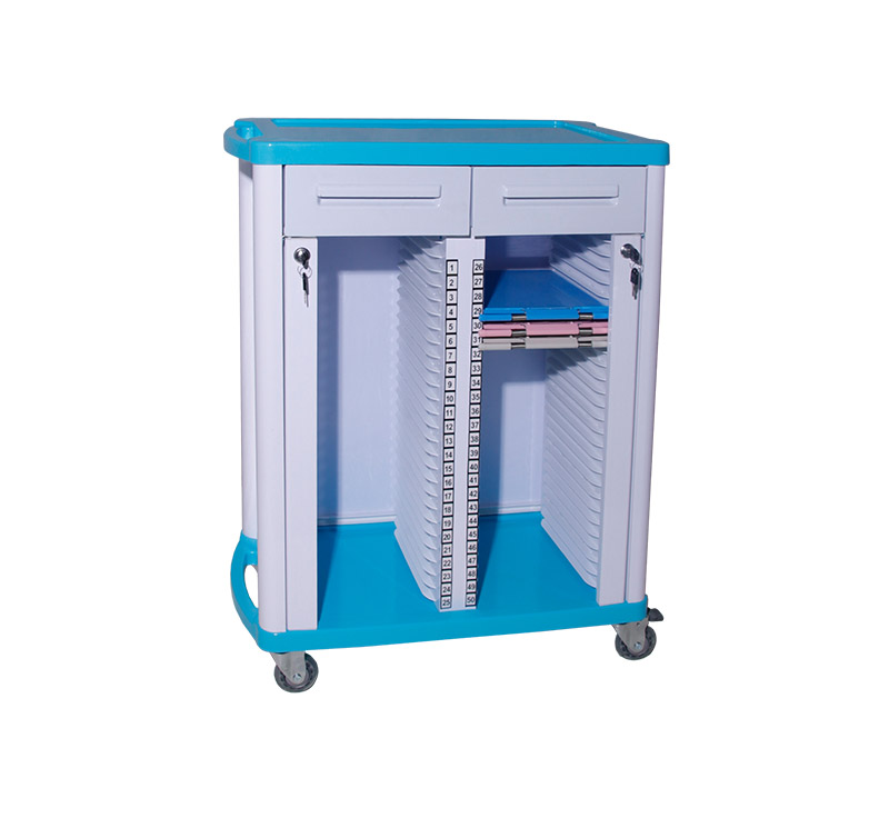 MK-P15 Hospital Patient Files Trolley With Drawer
