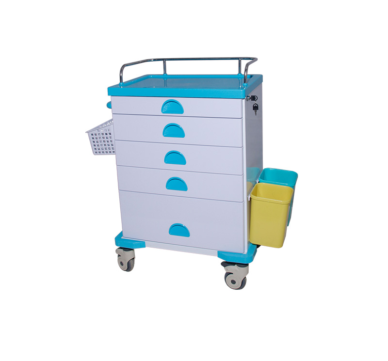 MK-C03 Metal Medication Cart With Lock