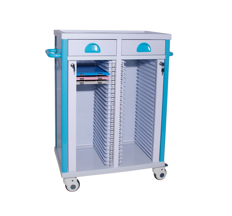 MK-P15A Medical Record Holder Trolley On Wheels