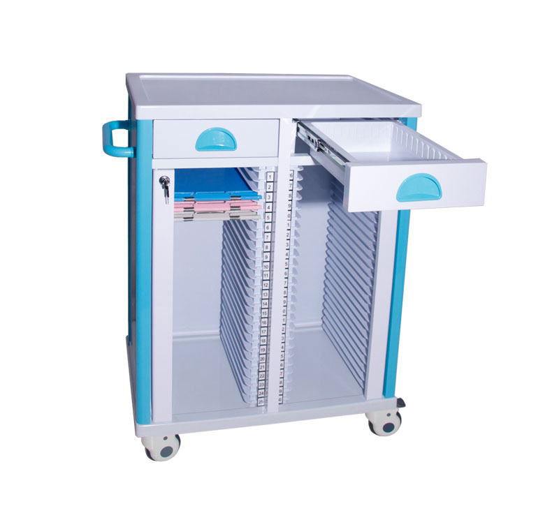 MK-P15A Medical Record Holder Trolley On Wheels