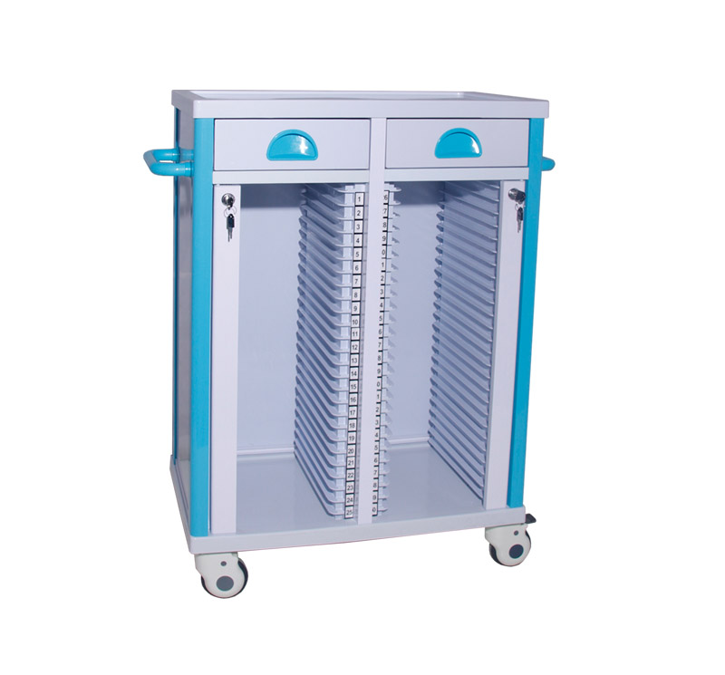 MK-P15A Medical Record Holder Trolley On Wheels