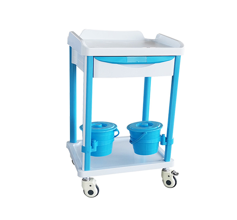 MK-PT06 ABS Medical Treatment Cart With Drawer