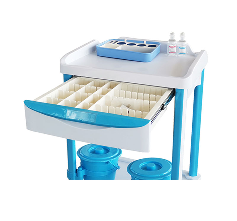 MK-PT06  Mobile ABS Medical Treatment Cart With Drawer