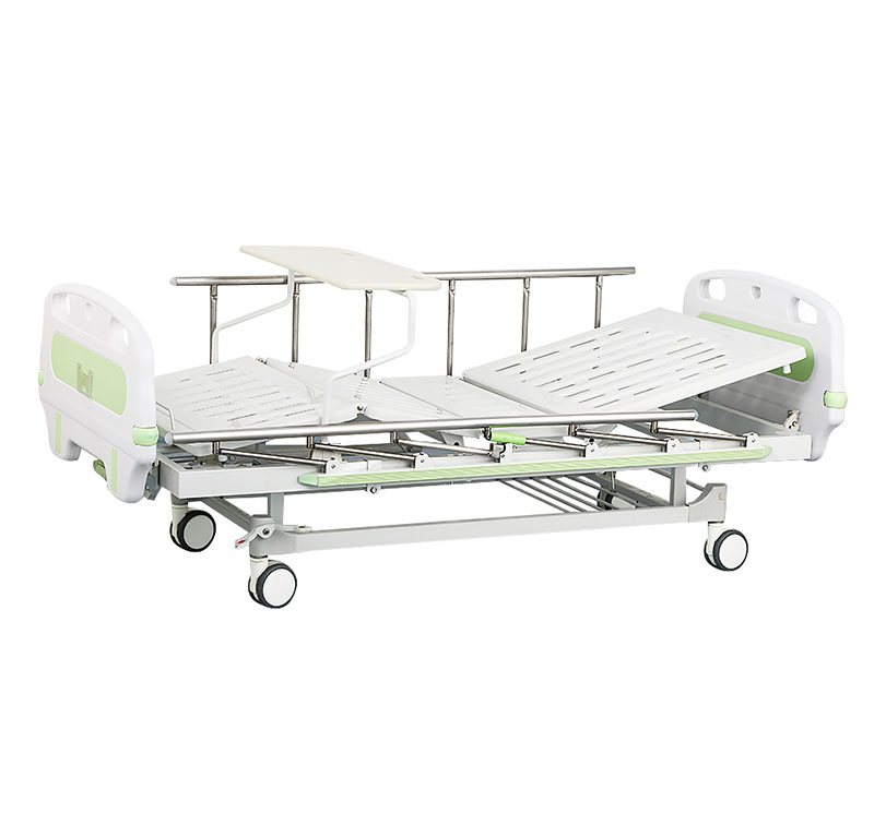 YA-M2-8 Two Crank Manual Nursing Sick Bed With Bumper