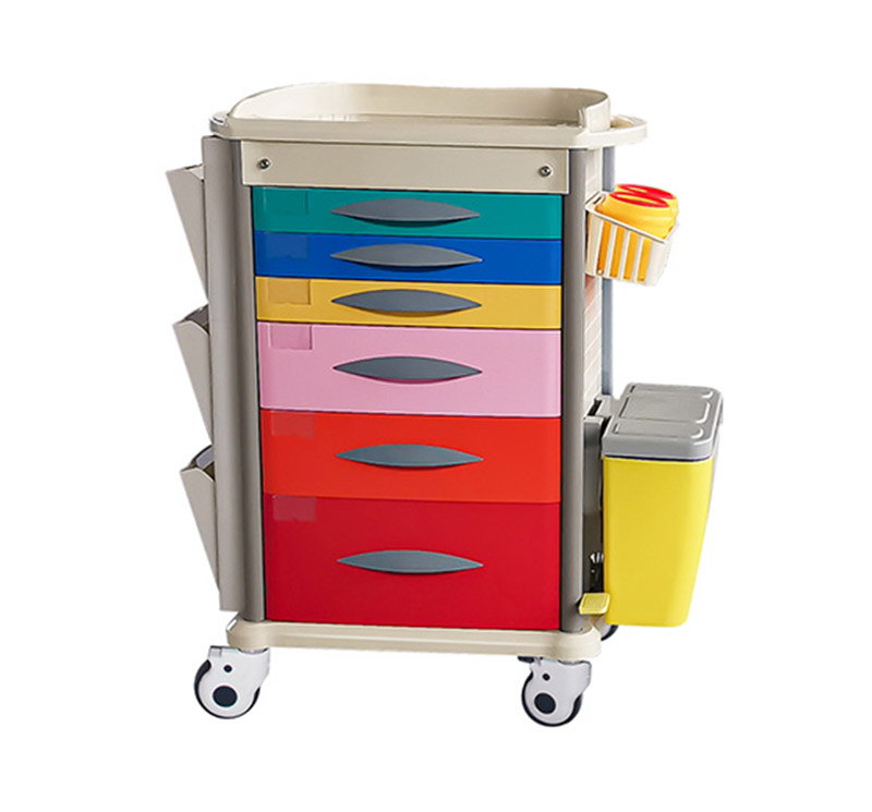 MK-PK01 Pediatric Crash Cart With Color Coding