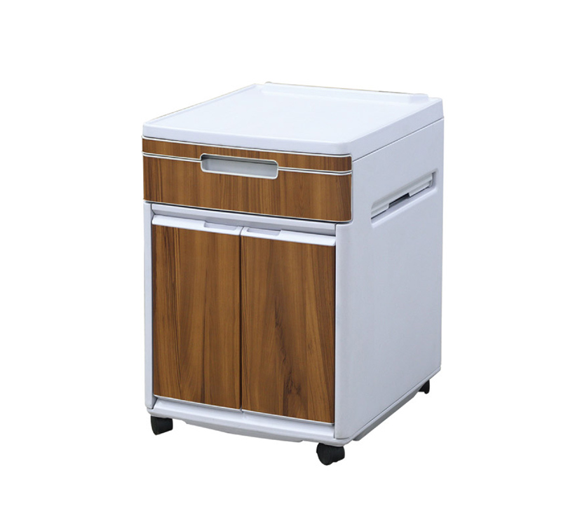 YA-B04 Mobile Hospital Bedside Lockers Cabinets