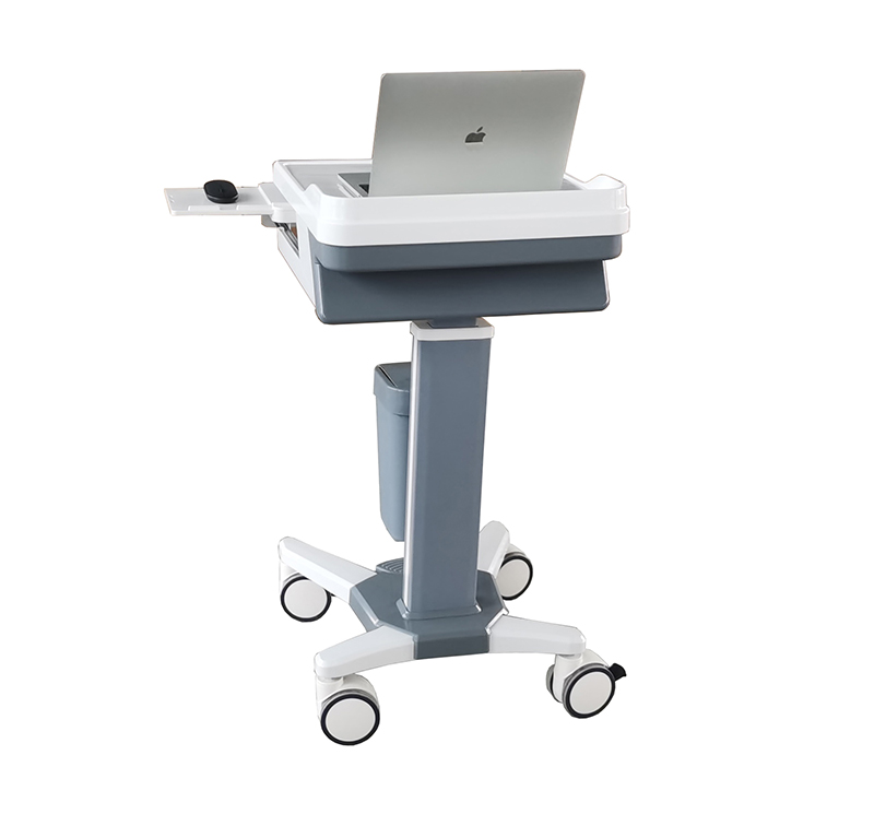 MK-PC01 Mobile Medical Laptop Cart On Wheels