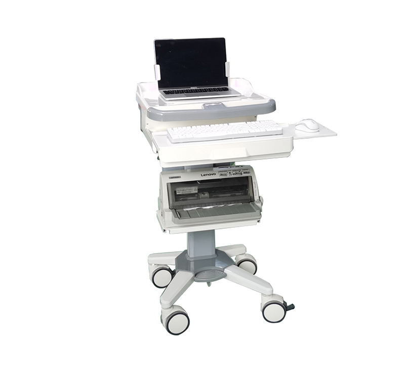 MK-PC02 Height Adjustable Hospital Laptop Carts On Wheels