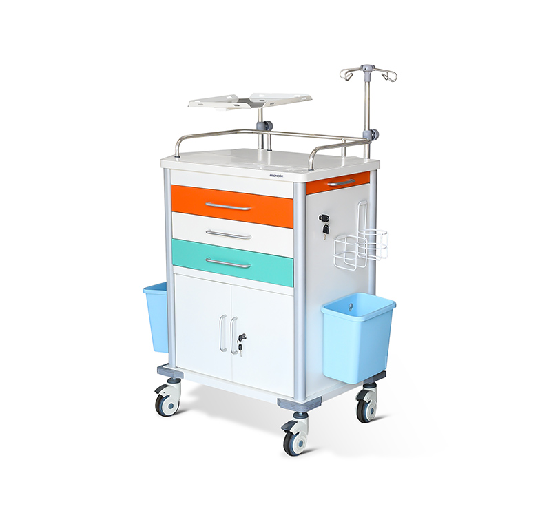 MK-C07 Emergency Room Code Cart With Drawers