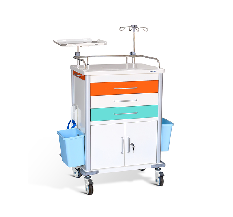 MK-C07 Emergency Room Code Cart With Drawers