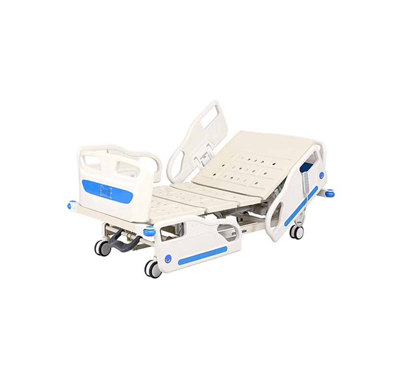Medical Tilt Bed Electric Adjustable Icu Hospital Bed With Foot Pedal  Controls - ROOEMED