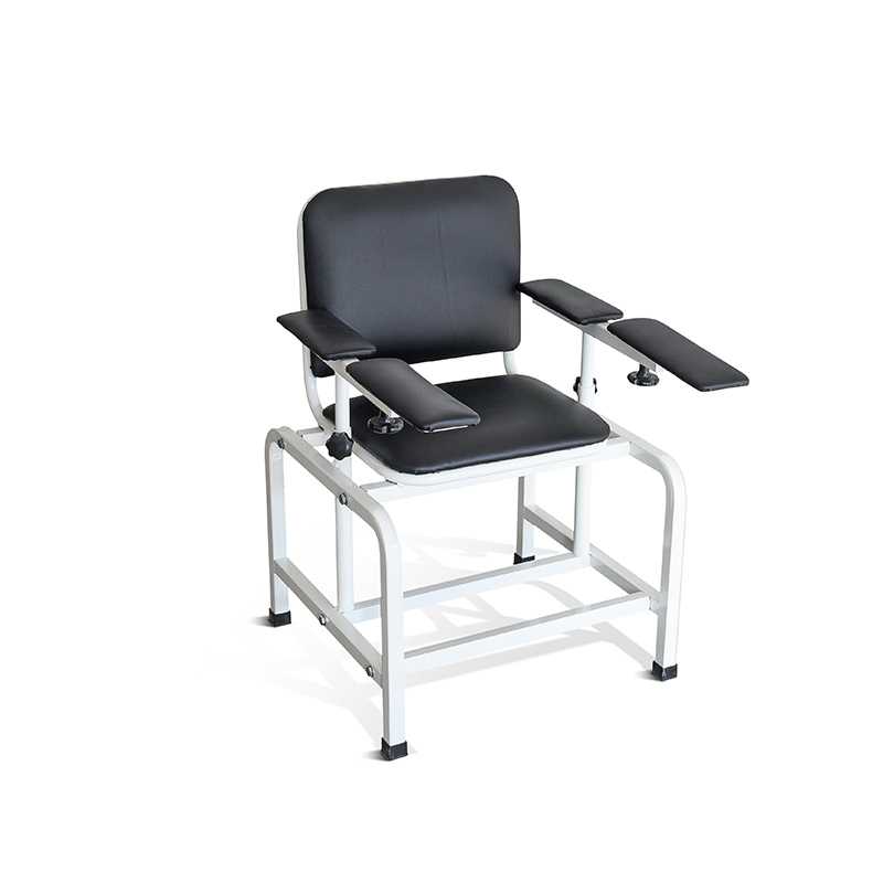 YA-DS-M04B Lab Series Padded Blood Draw Chair with Flip Arm