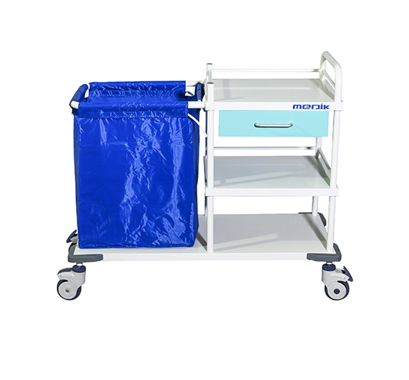 MK-S13C Linen Trolley With Three Shelves And Bag